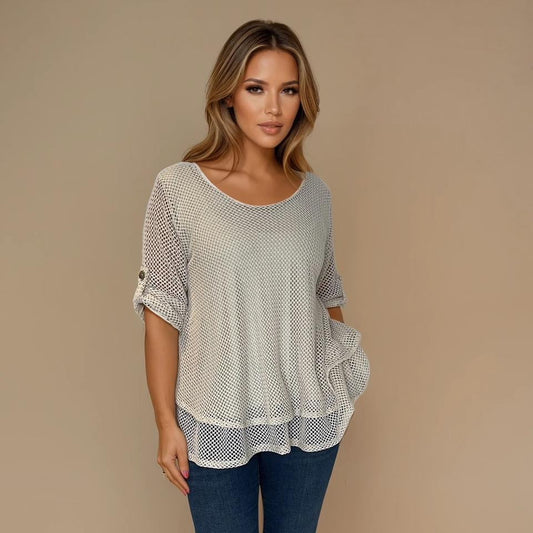 Collette - Mesh Layer Top